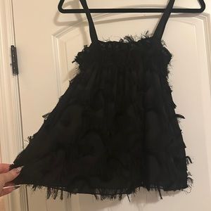 Waverly Grey fringe top from Anthropologie